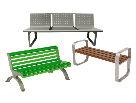 Modelos de bancas urbanas